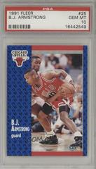 B.J. Armstrong #25 Basketball Cards 1991 Fleer Prices