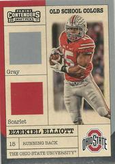 Ezekial Elliott Football Cards 2017 Panini Contenders Draft Picks Old School Colors Prices