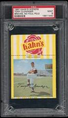 Tony Cloninger [Pitching, No Foul Pole in Background] Baseball Cards 1967 Kahn's Wieners Prices