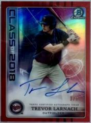 Trevor Larnach [Red Refractor] #TL Baseball Cards 2018 Bowman Draft Class of 2018 Autograph Prices
