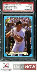 Mark McGwire [Blue] Baseball Cards 1988 Classic Travel Update II Prices