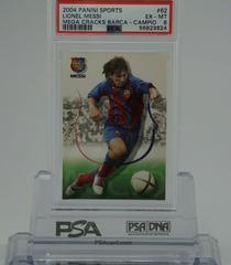 Lionel Messi [Campio Catalan] #62 Soccer Cards 2004 Panini Sports Mega Cracks Barca Prices