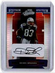 Deion Branch [Spectrum Silver Autograph] #89 Football Cards 2005 Playoff Absolute Memorabilia Prices