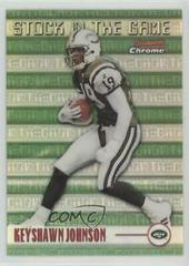 Keyshawn Johnson [Refractor] Football Cards 1999 Bowman Chrome Stock in the Game Prices