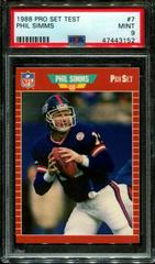 Phil Simms #7 Football Cards 1988 Pro Set Test Prices