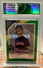 Triston McKenzie [Green] #YSA-TM Baseball Cards 2022 Topps Gallery Young Stars Autographs Prices