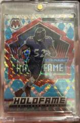 Ray Lewis [Blue Fluorescent] #HF-6 Football Cards 2022 Panini Mosaic HoloFame Prices