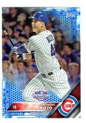 Anthony Rizzo [Blue Foil] #OD-20 Baseball Cards 2016 Topps Opening Day Prices