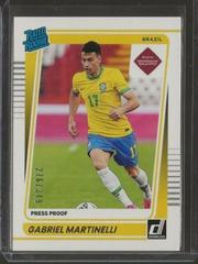 Gabriel Martinelli [Press Proof Gold] Soccer Cards 2021 Panini Donruss Road to Qatar Prices
