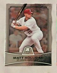 Matt Holliday #52 Baseball Cards 2010 Bowman Platinum Prices