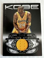 Kobe Bryant [Memorabilia] #42 Basketball Cards 2012 Panini Kobe Anthology Prices