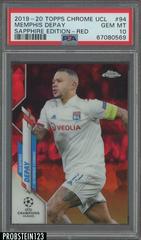 Memphis Depay [Red] #94 Soccer Cards 2019 Topps Chrome UEFA Champions League Sapphire Prices