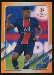 Kylian Mbappe [Orange] Soccer Cards 2020 Topps Chrome UEFA Champions League Prices