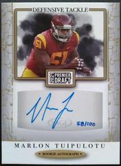 Marlon Tuipulotu [Gold] #A103 Football Cards 2021 Sage Premier Draft Autographs Prices