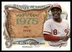 Joe Morgan #BS-4 Baseball Cards 2022 Topps Allen & Ginter Banner Seasons Prices