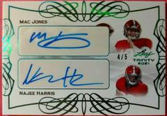 Mac Jones, Najee Harris #DA-08 Football Cards 2021 Leaf Trinity Dual Autographs Prices