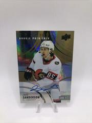 Jake Sanderson [Gold Autograph ] #190 Hockey Cards 2022 Upper Deck Trilogy Prices