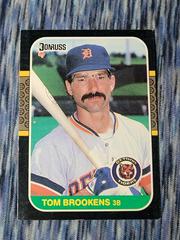Tom Brookens #296 Baseball Cards 1987 Donruss Prices