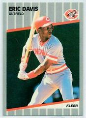Eric Davis #158 Baseball Cards 1989 Fleer Prices