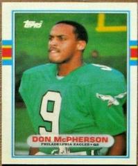 Don McPherson #104T Football Cards 1989 Topps Traded Prices