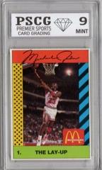 Michael Jordan [The Lay Up Pink Back] #1 Basketball Cards 1990 McDonald's Michael Jordan Prices