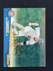 Ryne Sandberg [Gold Signature] #495 Baseball Cards 1996 Collector's Choice Prices