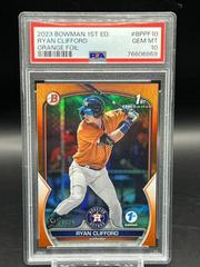 Ryan Clifford [Orange] Baseball Cards 2023 Bowman 1st Edition Prices