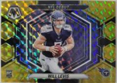 Will Levis [Choice Black Gold] #ND-4 Football Cards 2023 Panini Mosaic NFL Debut Prices
