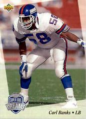 Carl Banks Football Cards 1993 Upper Deck NFL Experience Prices