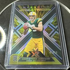 Christian Watson [Gold] #IMG-16 Football Cards 2022 Panini XR Impending Greatness Prices