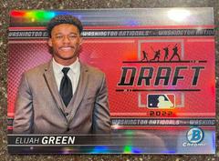 Elijah Green [Refractor] Baseball Cards 2022 Bowman Draft Night Prices