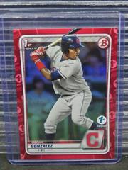 Oscar Gonzalez [Red Foil] Baseball Cards 2020 Bowman 1st Edition Prices