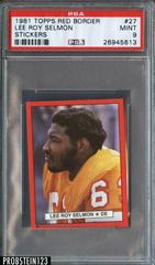 Lee Roy Selmon #27 Football Cards 1981 Topps Red Border Stickers Prices