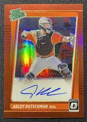 Adley Rutschman [Red] Baseball Cards 2021 Panini Donruss Optic Rated Prospect Signatures Prices