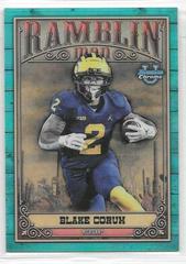 Blake Corum [Aqua] #RM-8 Football Cards 2023 Bowman Chrome University Ramblin' Man Prices