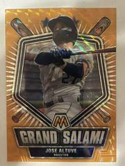 Jose Altuve [Orange Fluorescent] #GS-4 Baseball Cards 2022 Panini Mosaic Grand Salami Prices
