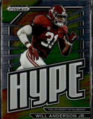 Will Anderson Jr. #HP-10 Football Cards 2023 Panini Prizm Draft Picks Hype Prices