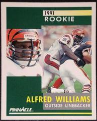 Alfred Williams #289 Football Cards 1991 Pinnacle Prices