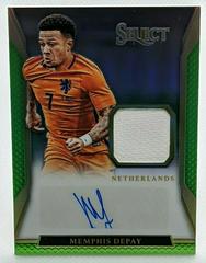 Memphis Depay [Neon Green] Soccer Cards 2016 Panini Select Jersey Autographs Prices