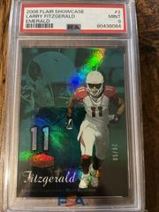 Larry Fitzgerald [Emerald] #2 Football Cards 2006 Flair Showcase Prices