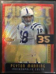 Peyton Manning #FM35 Football Cards 2005 Topps Finest Manning Moments Prices