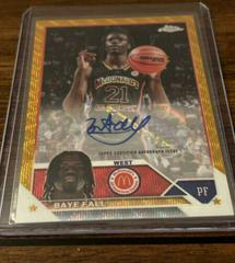 Baye Fall [Gold Wave] #CA-BF Basketball Cards 2023 Topps Chrome McDonald's All American Autographs Prices