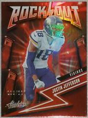 Justin Jefferson [Spectrum Red] #2 Football Cards 2023 Panini Absolute Rock Out Prices