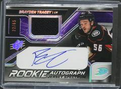 Brayden Tracey [Jersey Spectrum] #BT Hockey Cards 2022 SPx Rookie Autographs Prices
