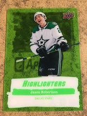 Jason Robertson [Green] #HL-4 Hockey Cards 2022 Upper Deck Highlighters Prices