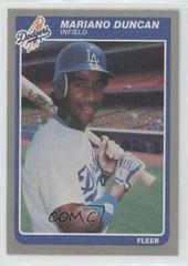 Mariano Duncan #U-38 Baseball Cards 1985 Fleer Update Prices