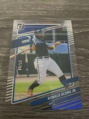 Ronald Acuna Jr. [Blue] #2 Baseball Cards 2021 Panini Chronicles Clearly Donruss Prices