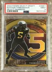 Kayvon Thibodeaux [Gold] #SNKT Football Cards 2022 Panini Select Draft Picks Numbers Prices