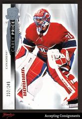 Carey Price #10 Hockey Cards 2021 Upper Deck The Cup Prices
