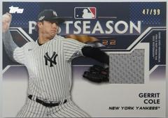 Gerrit Cole #PPR-GC Baseball Cards 2023 Topps Postseason Performance Relics Prices